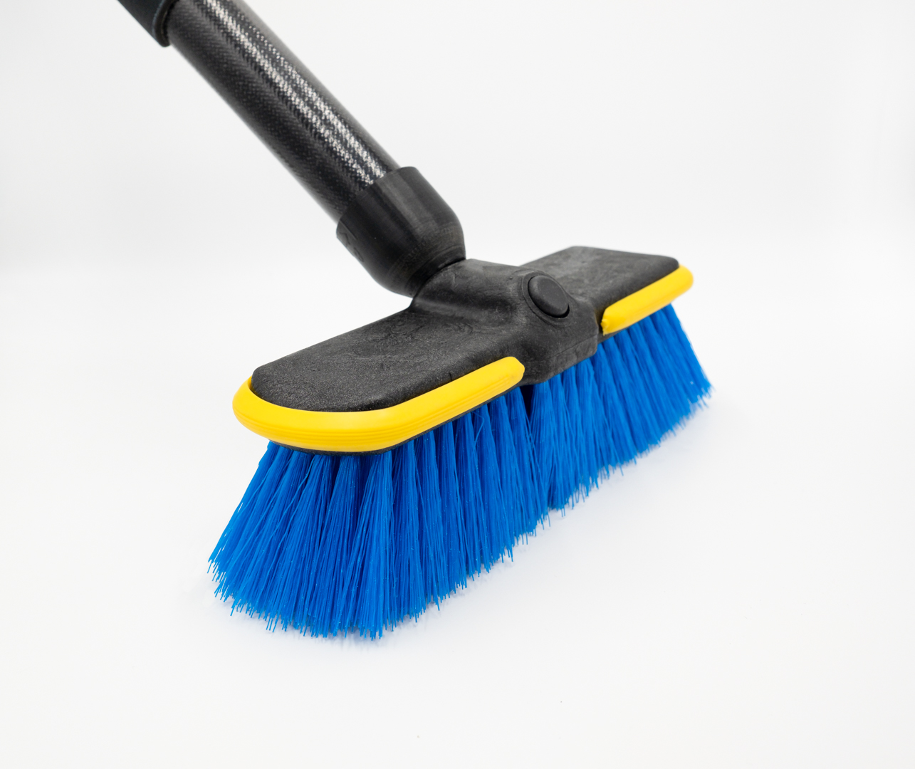 Deck brush with soft bristles for the rollable composite handle by
